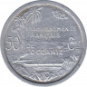 Монета. Французская Океания. 50 сантимов 1949 год. рев.