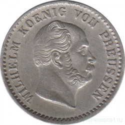 Монета. Пруссия (Германия). 2 1/2 грошена 1863 год. Монетный двор - Берлин (А).