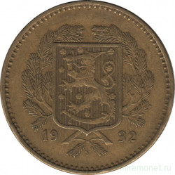 Монета. Финляндия. 10 марок 1932 год.