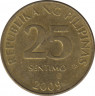 Монета. Филиппины. 25 сентимо 2009 год. ав.