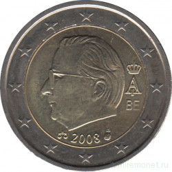 Монета. Бельгия. 2 евро 2008 год.