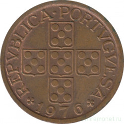 Монета. Португалия. 50 сентаво 1976 год.