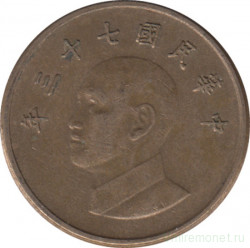 Монета. Тайвань. 1 доллар 1984 год. (73-й год Китайской республики).