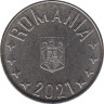 Монета. Румыния. 10 бань 2021 год. ав.