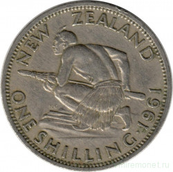 Монета. Новая Зеландия. 1 шиллинг 1961 год. 