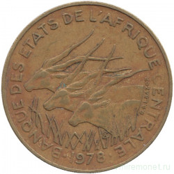 Монета. Центральноафриканский экономический и валютный союз (ВЕАС). 10 франков 1978 год. 