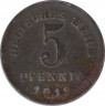 Монета. Германия (Германская империя 1871-1922). 5 пфеннигов 1919 год. (без буквы). ав.
