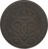  Монета. Швеция. 5 эре 1913 год . ав.