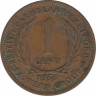 Монета. Британские Восточные Карибские территории. 1 цент 1955 год. ав.