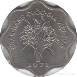Монета. Вьетнам (Южный Вьетнам). 5 донгов 1971 год.