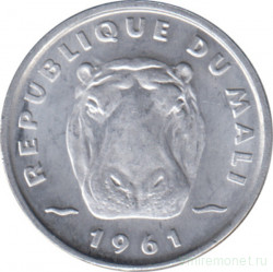 Монета. Мали. 5 франков 1961 год.