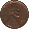 Монета. США. 1 цент 1945 год S. ав.