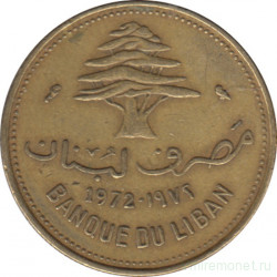 Монета. Ливан. 10 пиастров 1972 год.