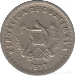 Монета. Гватемала. 5 сентаво 1977 год. Тип 1.