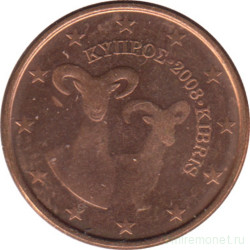 Монета. Кипр. 1 цент 2008 год.