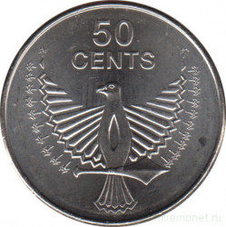 Монета. Соломоновы острова. 50 центов 2012 год.