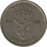  Монета. Норвегия. 50 эре 1955 год. ав.