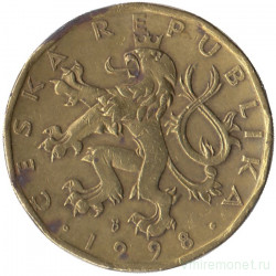 Монета. Чехия. 20 крон 1998 год.