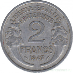 Монета. Франция. 2 франка 1947 год.