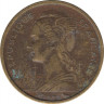 Монеты. Реюньон 10 франков 1972 год. ав.