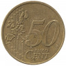 Монета. Германия. 50 центов 2002 год. (J).
