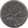 Монета. Канада. 25 центов 1985 год. ав.