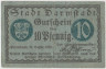 Бона. Нотгельд. Германия. Город Дармштадт. 10 пфеннигов 1920 год. ав.