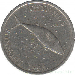 Монета. Хорватия. 2 куны 1998 год.