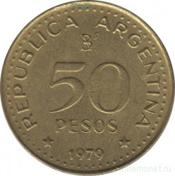 Монета. Аргентина. 50 песо 1979 год.