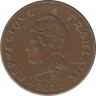 Монета. Французская Полинезия. 100 франков 2005 год. ав.