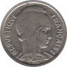 Монета. Франция. 5 франков 1933 год (лицо вправо).  ав.