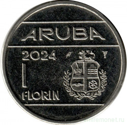 Монета. Аруба. 1 флорин 2024 год.