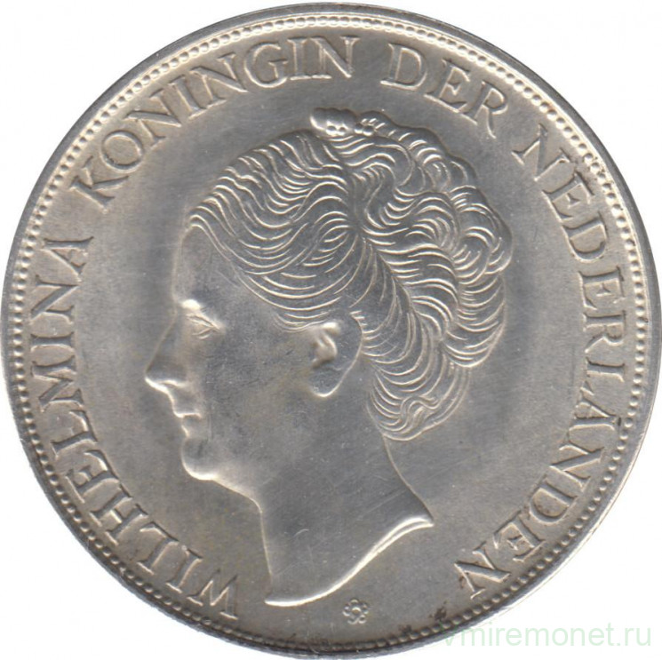 Монета. Кюрасао (Нидерландские Антилы). 2,5 гульдена 1944 год.
