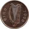 Аверс. Монета. Ирландия. 2 пенса 2000 год.