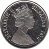 Монета. Гибралтар. 10 центов 2010 год. рев.