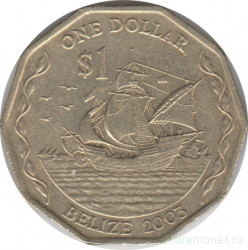 Монета. Белиз. 1 доллар 2003 год.