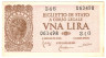 Банкнота. Италия. 1 лира 1944 год. Тип 29b.