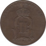Монета. Швеция. 5 эре 1899 год. рев.