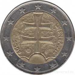 Монета. Словакия. 2 евро 2009 год.