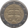 Монета. Словакия. 2 евро 2009 год. ав.
