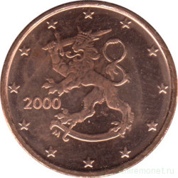 Монета. Финляндия. 1 цент 2000 год.