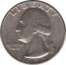 Монета. США. 25 центов 1972 год. Монетный двор D. ав.