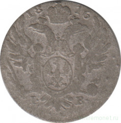 Монета. Царство Польское. 5 грошей 1816 год. IB.