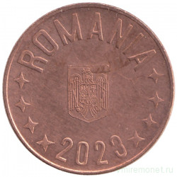 Монета. Румыния. 5 бань 2023 год. 
