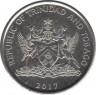 Монета. Тринидад и Тобаго. 10 центов 2017 год. ав.