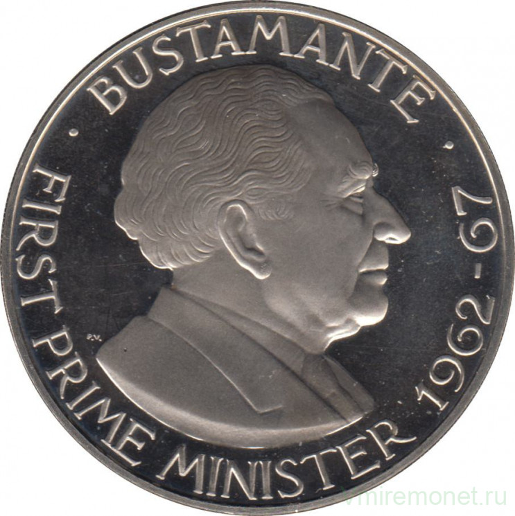 Монета. Ямайка. 1 доллар 1971 год. Бустаманте.