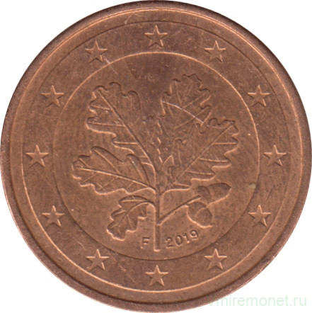 Монета. Германия. 2 цента 2019 год. (F).