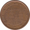 Монета. Испания. 5 центов 2000 год. ав.