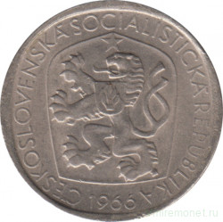 Монета. Чехословакия. 3 кроны 1966 год.