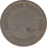 Монета. Германия (Германская империя 1871-1922). 10 пфеннигов 1876 год. (A). ав.